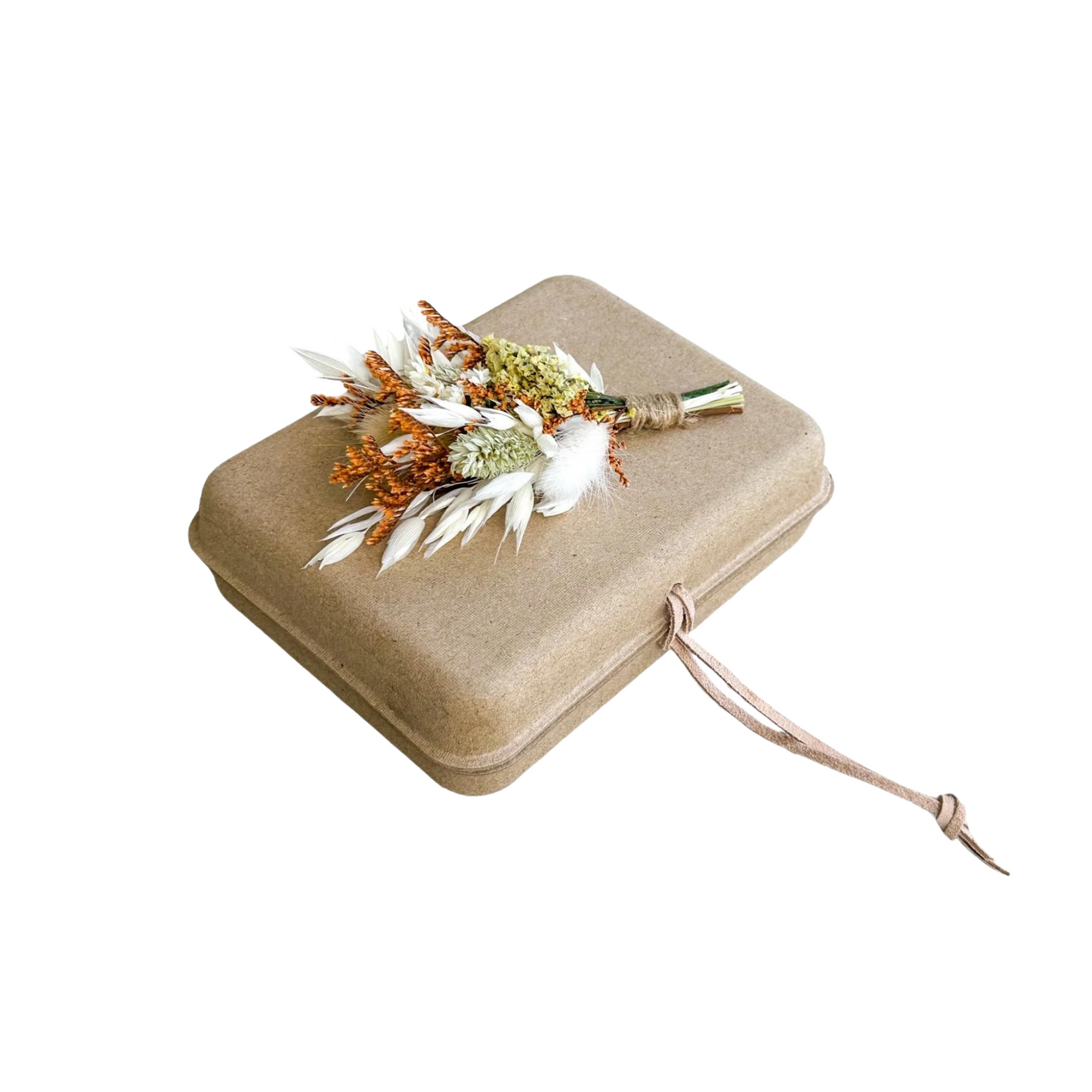 Biodegradable Urn with Assorted Dried Flowers – A Loving Tribute