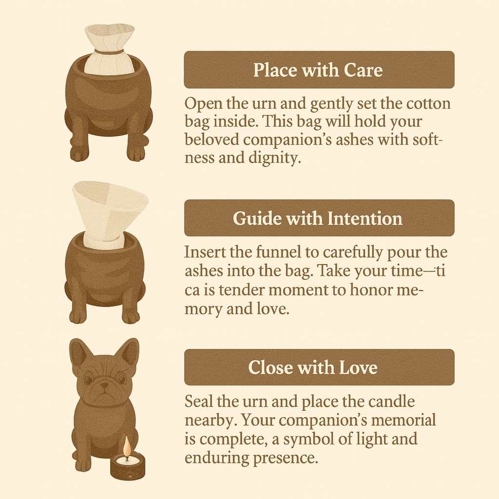 Dog Memorial Urn — A Gentle Tribute in Art Pachamama Tributes