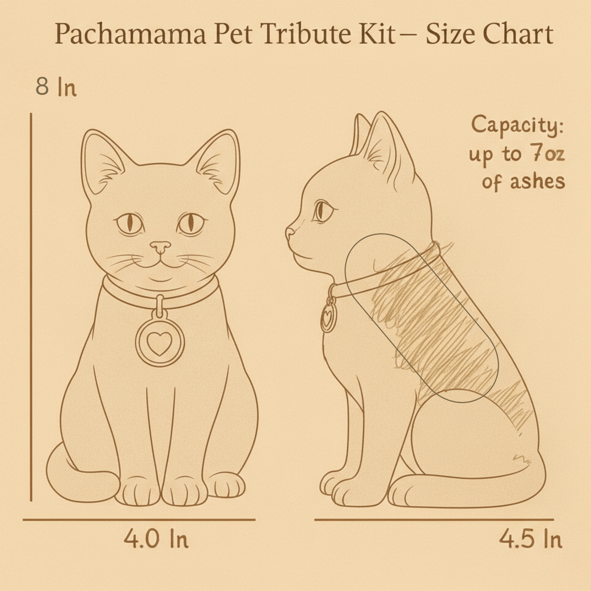 Cat Memorial Urn Pachamama Tributes