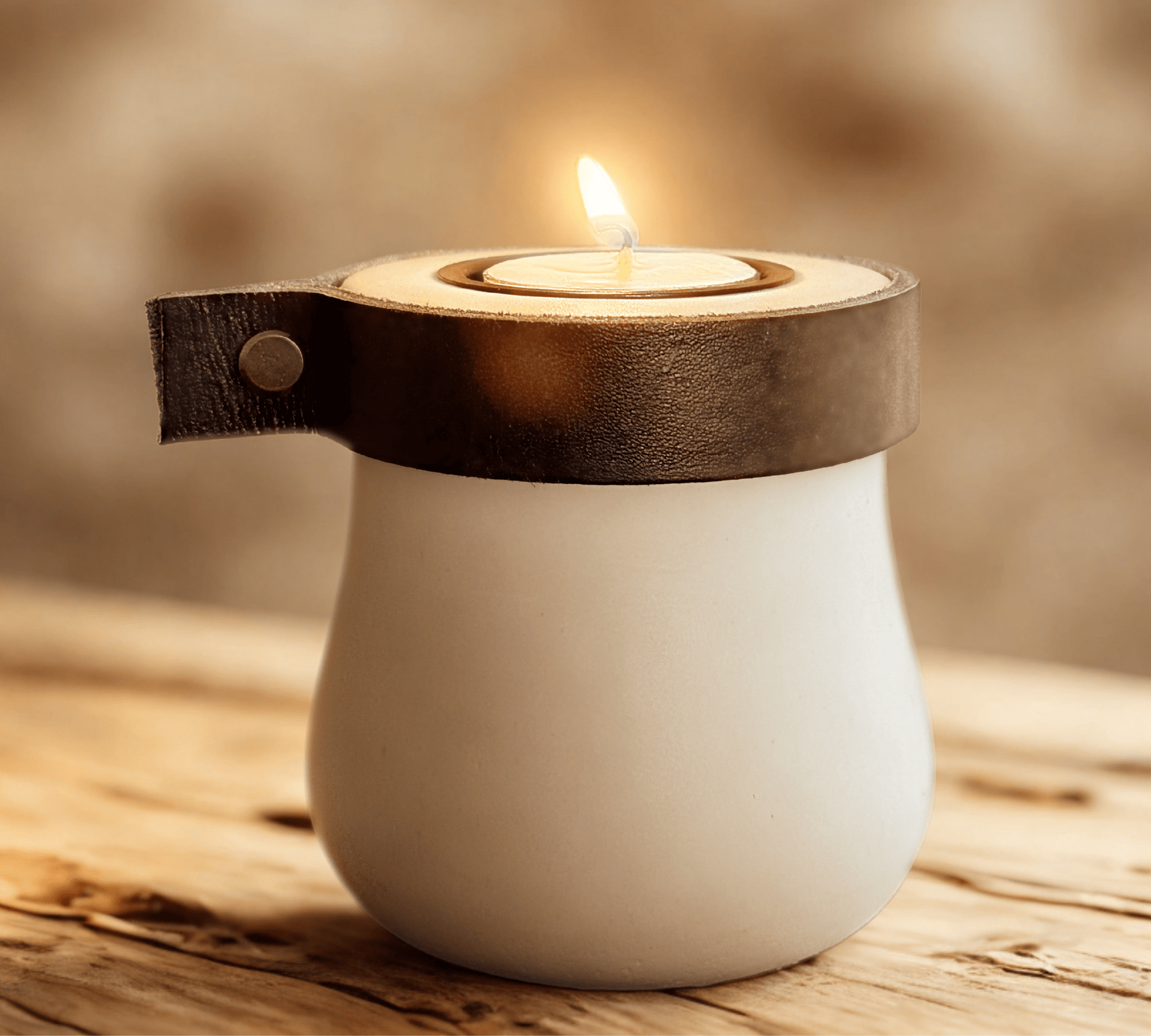 Keepsake Candle Urn – Handcrafted Memorial Tealight for Ashes | Elegant Home Tribute Pachamama Tributes