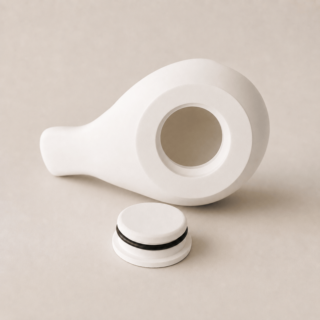 Songbird Keepsake Cremation Urn for Ashes | Matte White Bird Sculpture | Modern Home Memorial Keepsake urns Pachamama Tributes