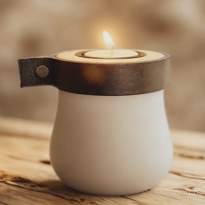Keepsake Candle Urn – Handcrafted Memorial Tealight for Ashes | Elegant Home Tribute